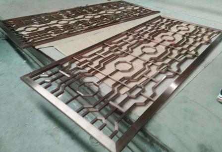 古铜不锈钢屏风